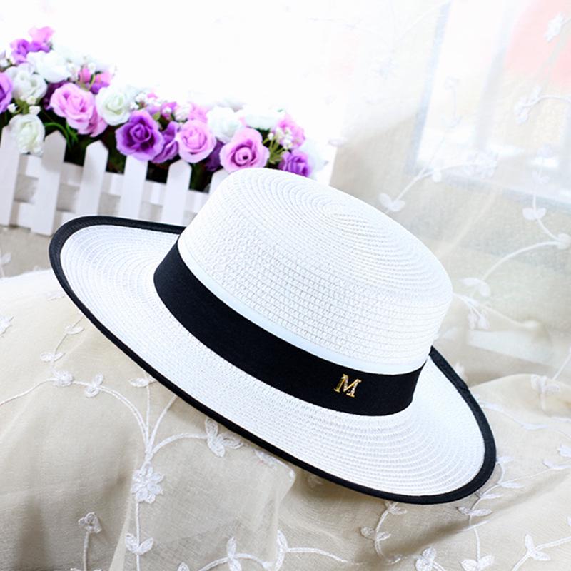 Elegancki japoński kapelusz słomkowy fedora na lato dla kobiet na wakacje na świeżym powietrzu i plażę