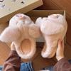 Cotton Slippers Women's Winter Wear Cute Pink Pig Ins Girl Heart Thick Bottom Home Plush Warm and Non-slip