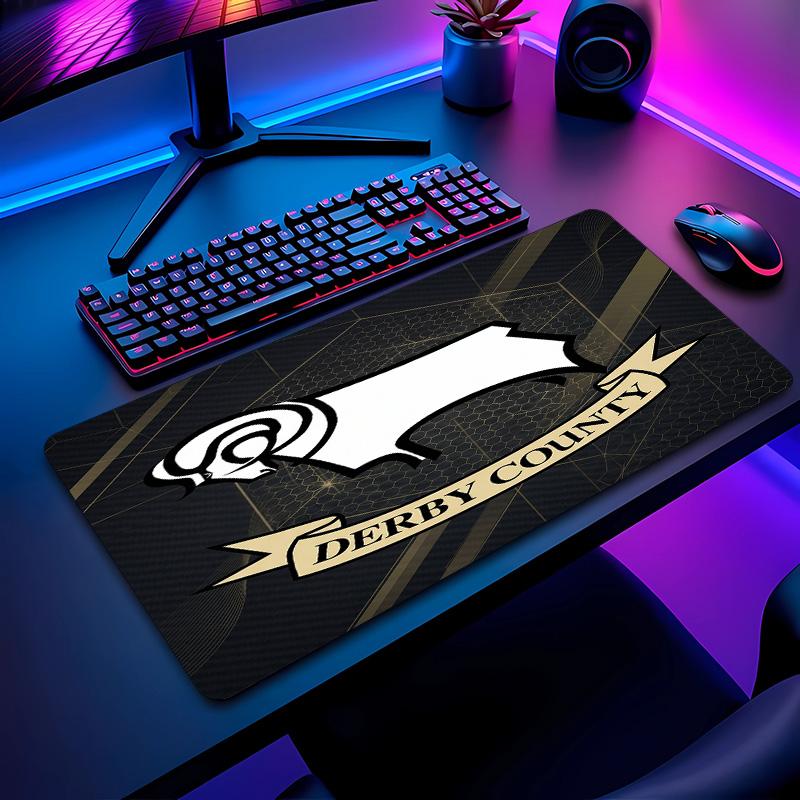 Derby County Football Pattern Mouse Pad Non?Slip Rubber Base Gaming Mousepad For Desk Office Home