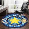 1pc Astrological Seal Round carpet, Made of Polyester,Perfect for Decorating Office Chairs, Living Rooms fplt099