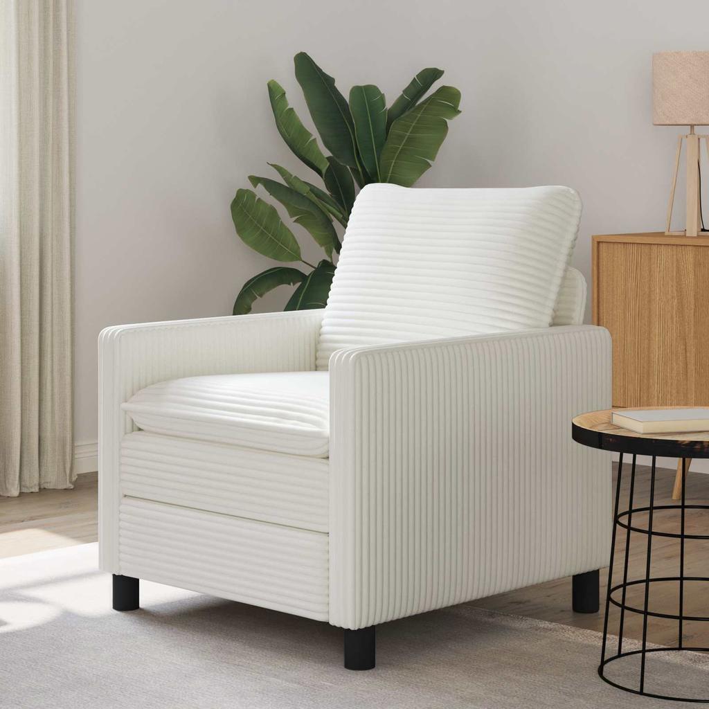 Cream Sofa 76 X 81 X 87.5 Cm Polyester