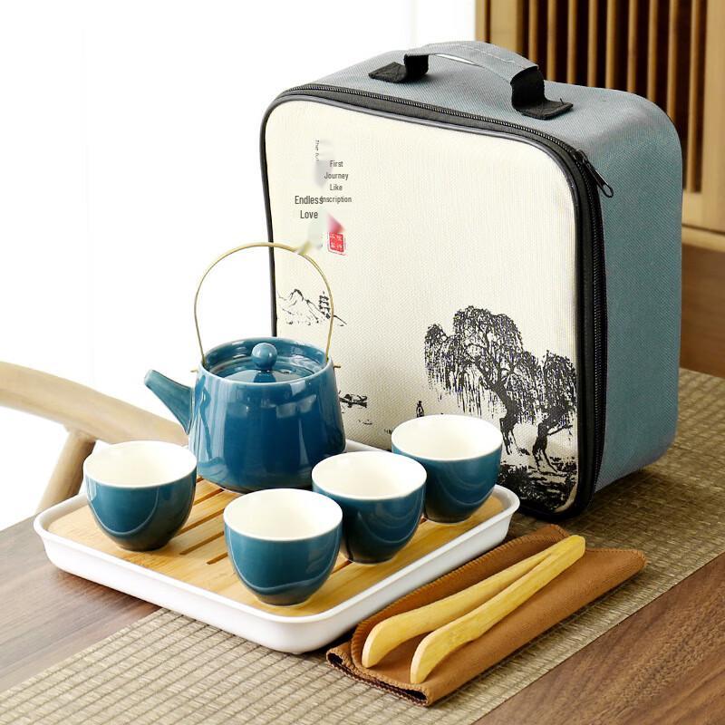 

Shangqi Ceramic Tea Set with Teapot and Four Cups