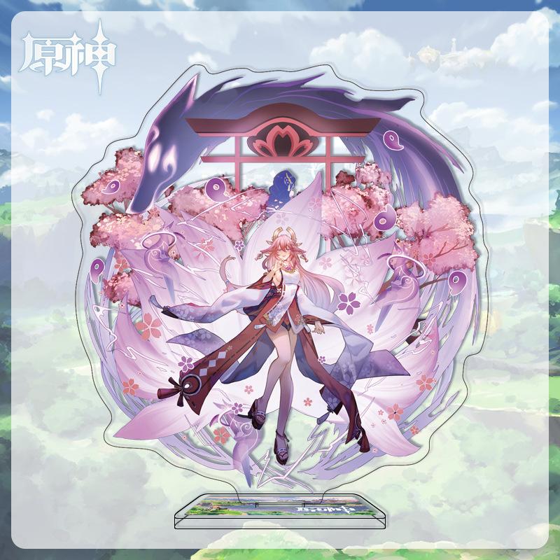 

Акриловая большая стойка высотой 16 см с персонажами из Мондштадта, Ли Юэ и Инадзума из Genshin Impact 16cm