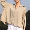 Veste à capuche de protection solaire pour femme, légère, manches longues, t-shirt solaire, fermeture éclair intégrale, veste athlétique avec poches pour la randonnée en extérieur