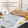 ZISIZ High Borosilicate Glass Heat-Resistant Oval Baking Dish