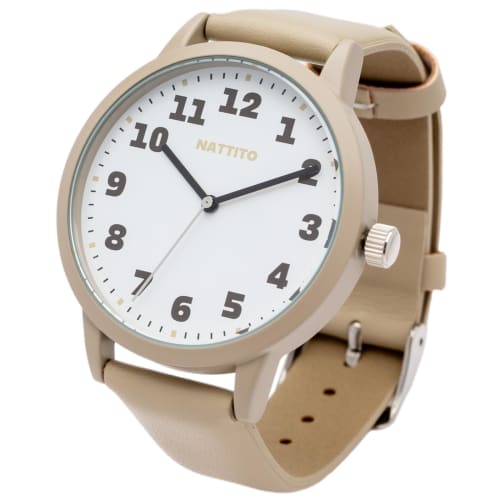 

Fieldwork Women s Analog Watch with Leather Strap, Simple and Easy to Read, Alamo Beige, ST293-3