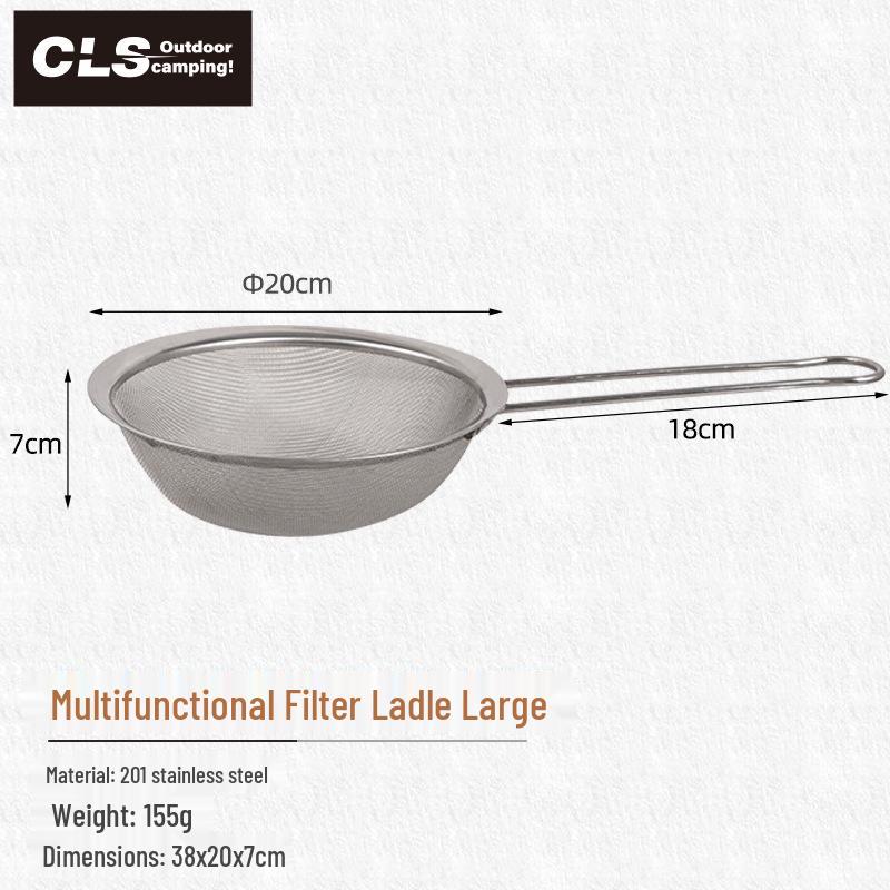 

Outdoor XL Snow Pot 2000ML Stainless Steel Camping Cookware: BBQ Frying Pan & Household Soup Pot 2000ML
