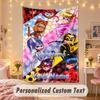 Custom Personalized Tapestry,Miraculous Ladybug Print Custom Name Text Wall Art Hanging for Bedroom