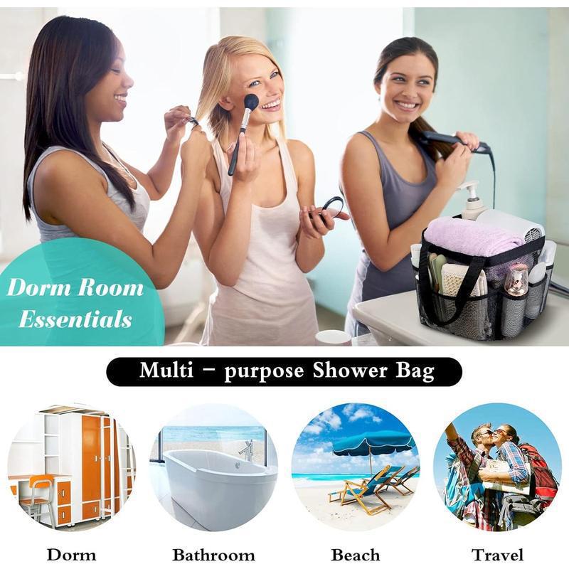 S9253 Portable Mesh Shower Caddy Bag - New Style Wash Bag