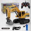 Electric Wireless Remote Control Construction Vehicle, Alloy Excavator Simulation Model Toy, Six-Way Excavator Toy