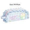 Cute Embroidery Pencil Case, Capable of Holding 45 Pens, with Built-in Two-layer Compartments for Portable Handheld Design