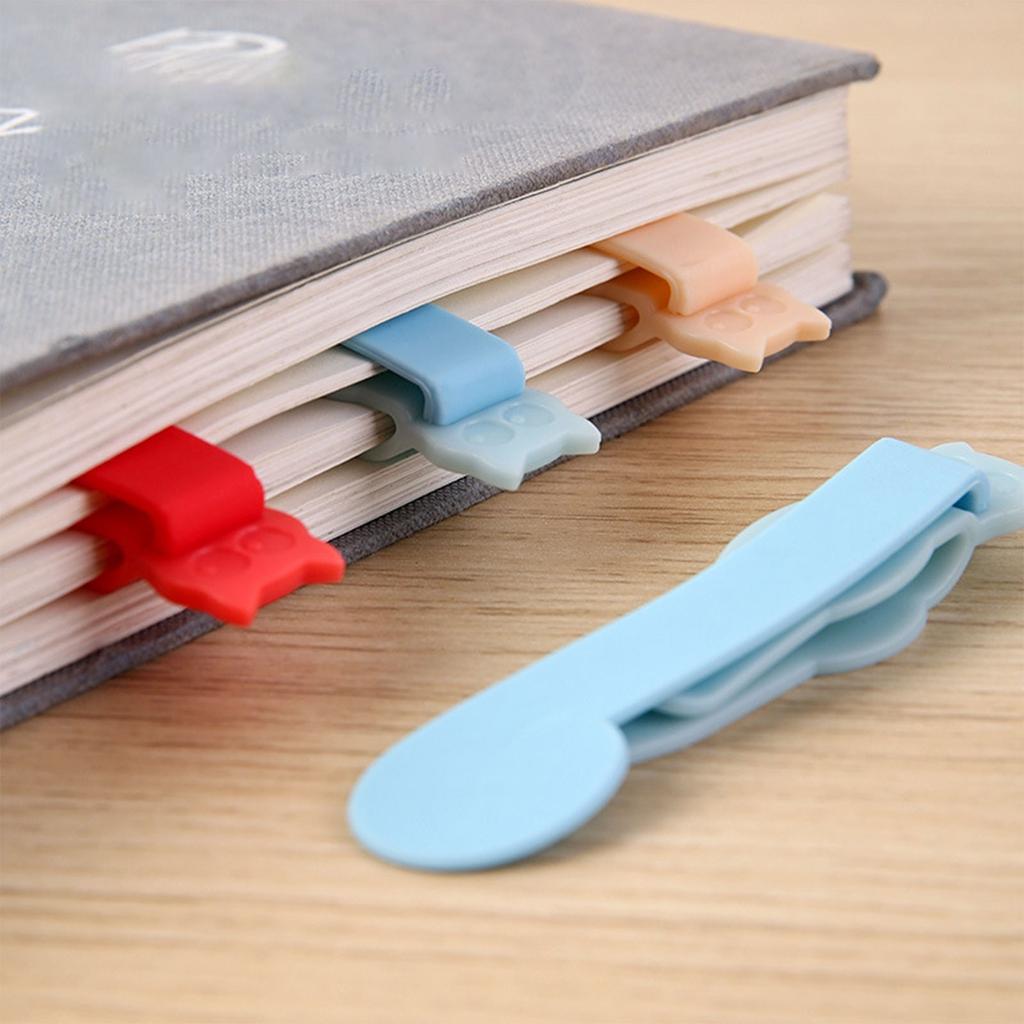 Automatic Follow Page Reading Bookmark Home Student Soft Silicone Non Deformable  And Practical Multi Functional Reading Memo Clip
