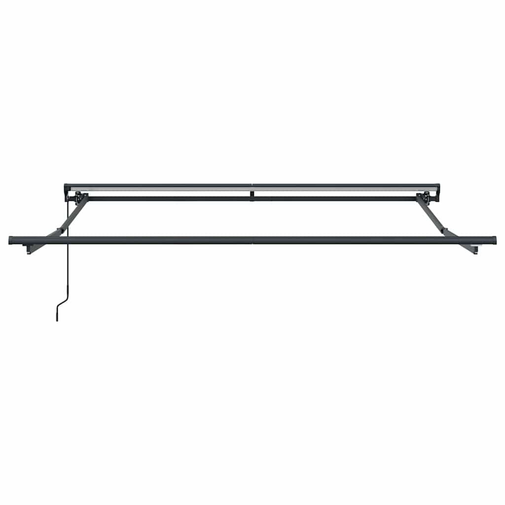 Retractable Awning Frame Green and White 350 X 250 Cm