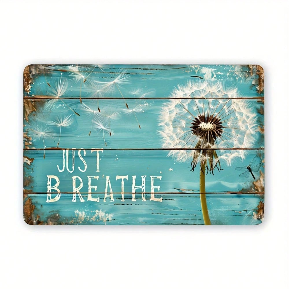 Parker Dandelion Metal Tin Sign 12x8 Inch Vintage Wall Art