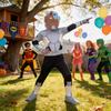 Teen Titans Go Cyborg Kids Cosplay Jumpsuit With Polyester Fabric For Halloween Party