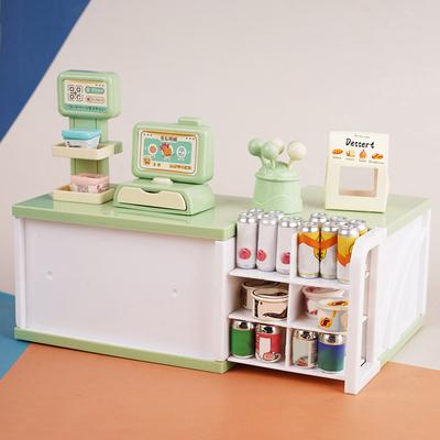 1:12 Puppenhaus Miniatur Supermarkt Registrierkasse Modell Kinder Rollenspiel Spielzeug Puppenhaus Zubehör