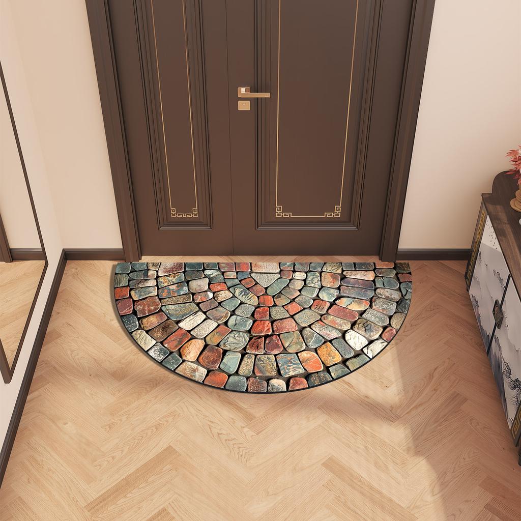 Vintage Retro Bathroom Bath Mats Super Absorbent Foot Mat Non-Slip Quick Dry Shower Toilet Pad Doormat Washable