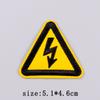 Warning Embroidery Patch Iron On Patches For Clothing Danger Prohibit Sign Embroidered Patches For Clothes Nuclear Marker Badges