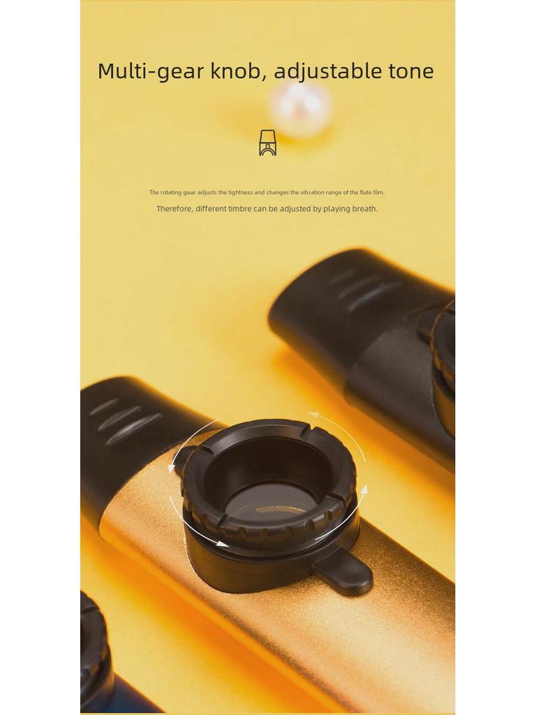 Premium Metal Kazoo for Easy Ukulele & Guitar Accompaniment