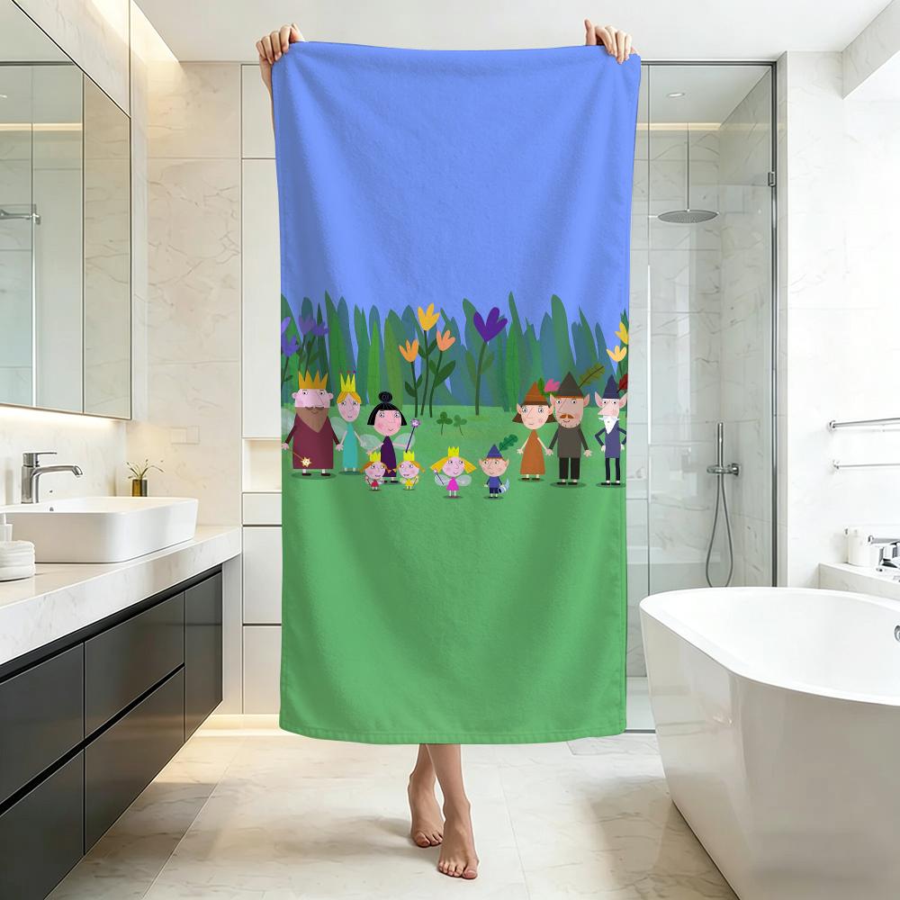 Serviette Mignonne Ben et Holly : Petit Royaume Qualité Hôtel Cinq Étoiles Écologique Ultra Douce Épaisse Serviettes de Bain