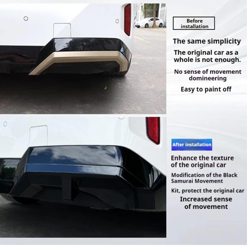 For BMW 5 Series I5 G60 2024+ Rear Bumper Diffuser Lip Side Splitter Body Guard Kit Gloss Black Car Styling Accessories