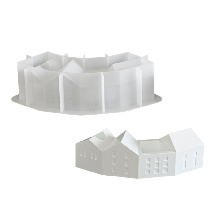 

Artistic House Shaped Silicone Mold For Valentines Crafts And Decorative Candle Holder Desktop Decorations Mould 1