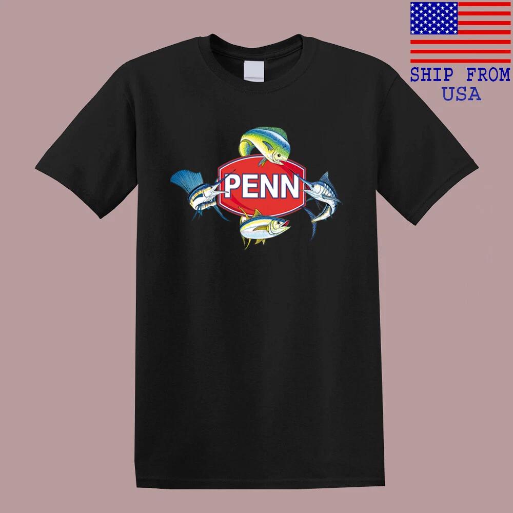 

PENN Fishing Sports Fish Men s Black T-Shirt Tee Top Unisex 3XL