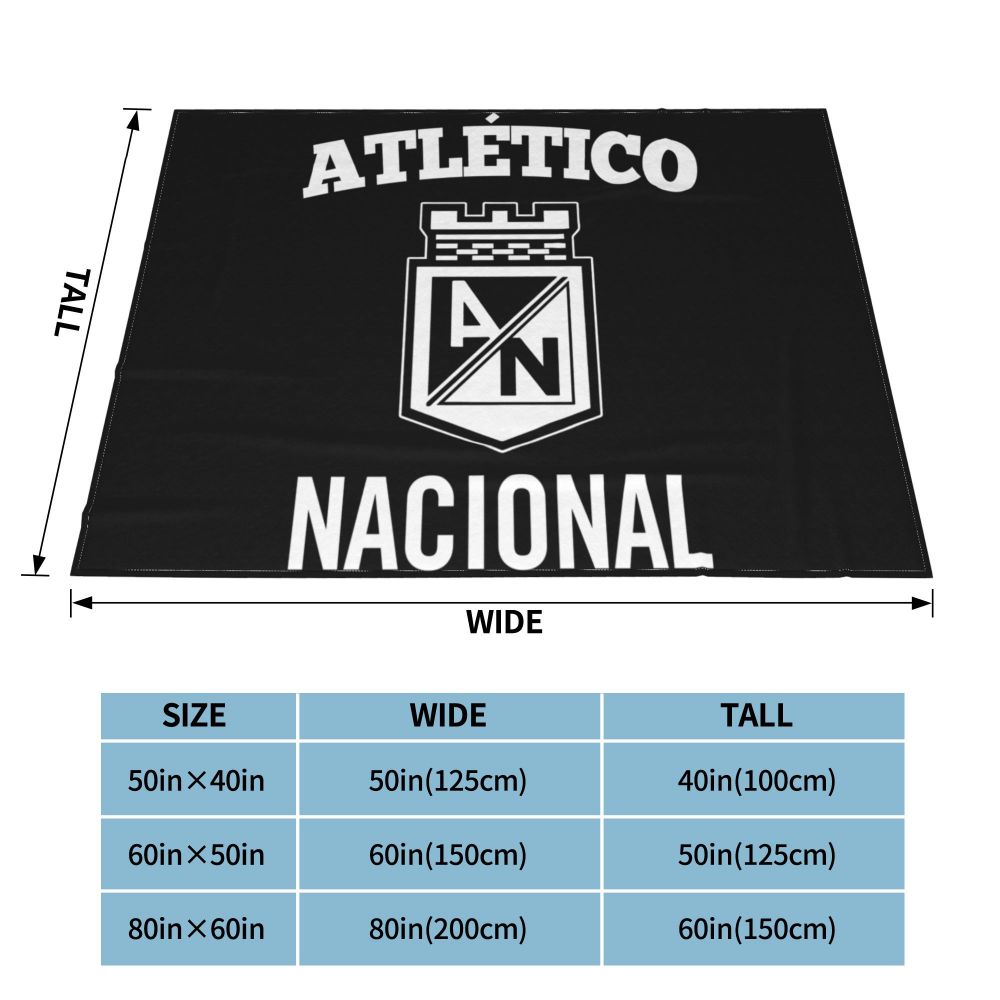 Atletico Nacional Colombia Medellin Futbol Blanket Fluffy Fashion High-Quality Bedding Throws For Sofa Bedroom