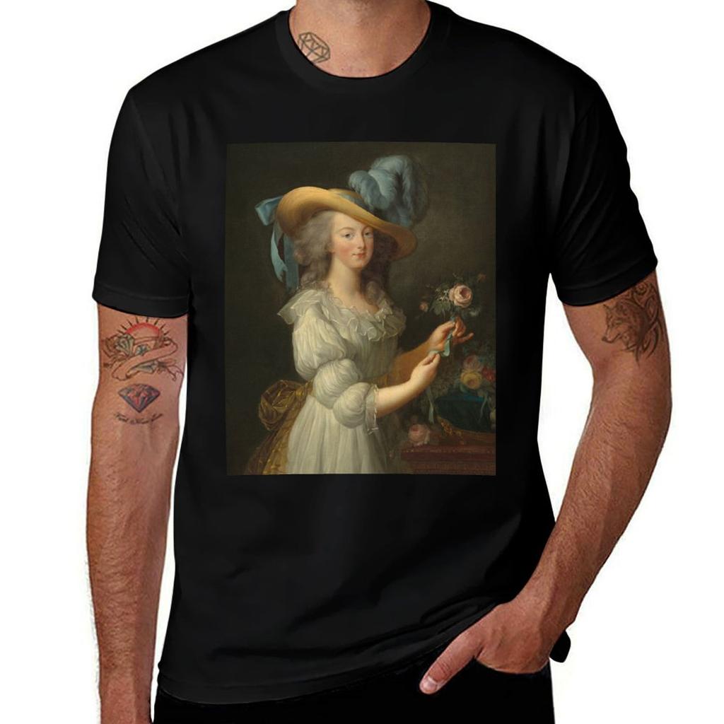 Marie Antoinette In A Muslin Dress - Louise Élisabeth Vigée Le Brun T-shirt Man T Shirt Cotton T-shirt