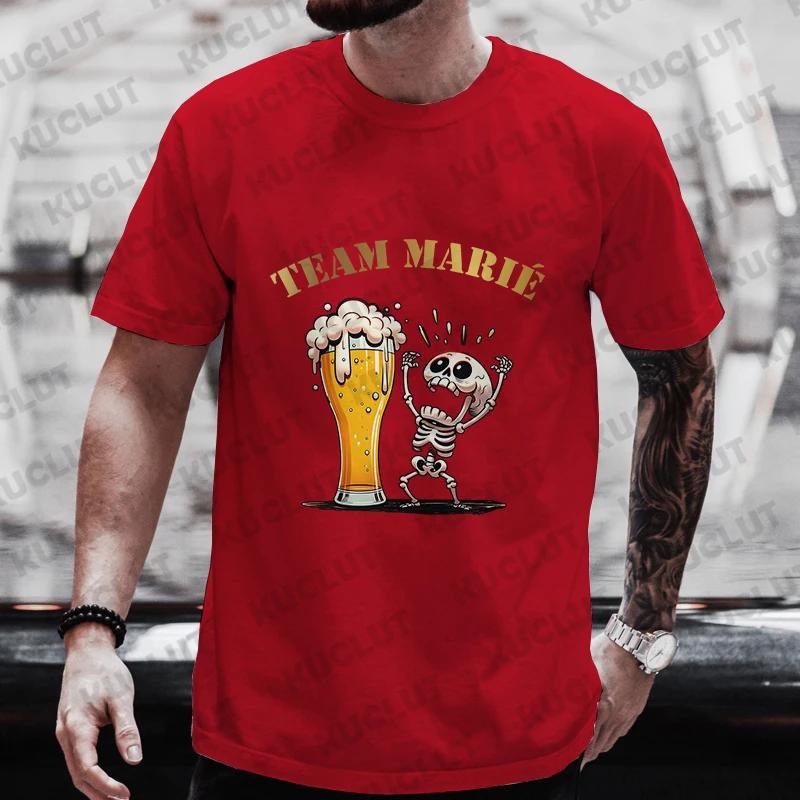 Boyfriend Evg Team Future Groom Man T Shirt Wedding Y2k Tops Fashion Beer Graphic Tshirt Single Farewell Bachelor Party Tees