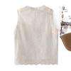 Plus Size 2026 Summer Jacquard Lace Sleeveless Vest