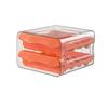 1pcRefrigerator egg storage box drawer type crisper kitchen egg carton tray can be stacked double-layer egg shelf