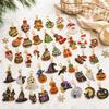 Keychain Kit for Christmas Halloween DIY Crafts, Ornament Material Set