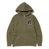 Truereligion R. Noktalı Fermuarlı Kapüşonlu Sweatshirt Haki