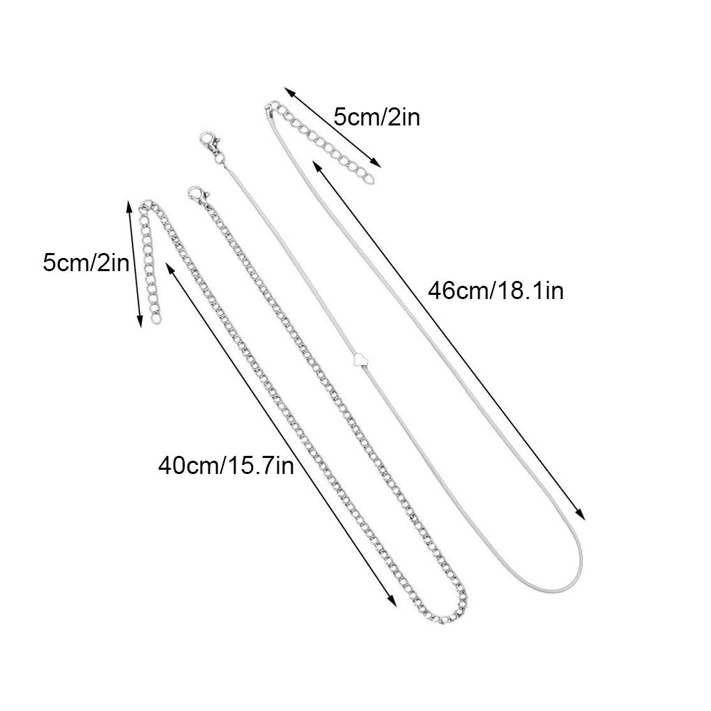 Beach Ankle Bracelets Wear-resistant Vintage Anklets Chain Silver Double-Layered Ankle Chains Foot Jewelry Pendant for Women