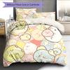 Cute Sumikko Gurashi  Pattern Bedding Quilt Set  Home Decoration  Gift (1 * Duvet Cover + 2 * Pillowcase  Without Core)