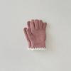 Korean Style Kids Knit Gloves Winter Warm Mittens Solid Color Gloves Soft Crochet Hand Warmers for Boys Girls Trendy Children