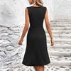 Women's Fashionable Casual Sleeveless V-neck Dress