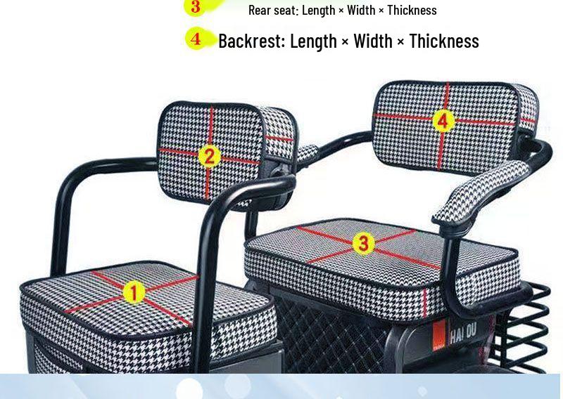 Universal Seat Cover for Da'an, Shenghao, Xinri, Kuolao, Su Tricycles (Models 7, 8, 9, X18, P09, H80, P90)