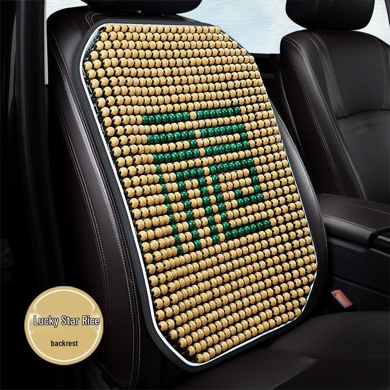 Atmungsaktives Autositzkissen mit Holzperlen - Sommerkühlung & Ganzjährige Belüftung