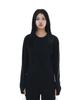 Heojin Disstored Flower Crop Long Sleeve_Black (Thumb Hole)