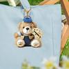 Cute Plush Bear Keychain for Women Stuffed Animal Bag Charm for Handbag Backpacks Purses Luggage Tags Accessory