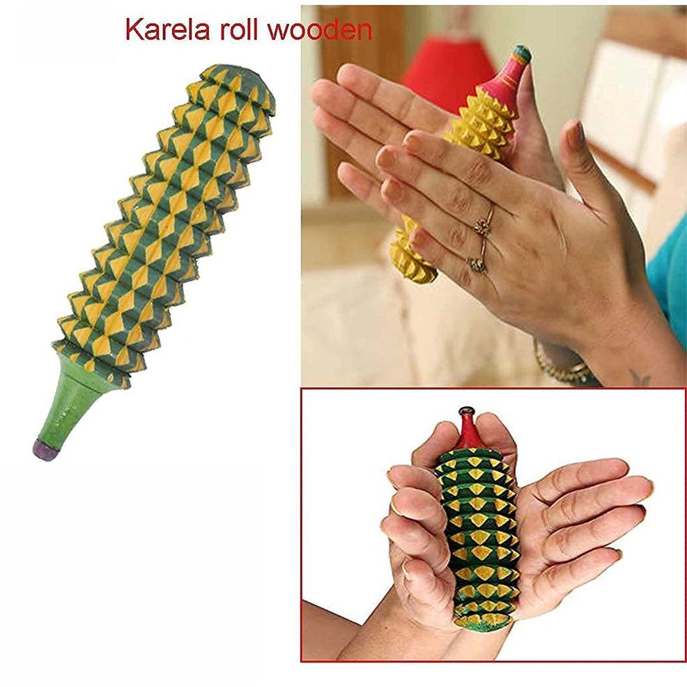 ACS ACUPRO HEALTH CARE SYSTEM Acupressure Wooden Manual Massager & Sujok Therapy Combo Kit