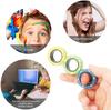 3pcs Finger Magnetic Rings Vibrant Fidget Plaything Set Adult Magnets Spinner for Relieve Stress Anxiety Relief Therapy