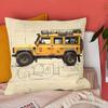 1pc, Off-Road Vehicle Pillow Cover - Soft And Comfortable, Single-Sided Print, Measuring 45 X 45 Cm, Suitable for Sofa, Bed, Or Living Room Decoration