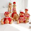 Cartoon Gingerbread Man Plush Toy: Cute Christmas Ornament for Home Decoration