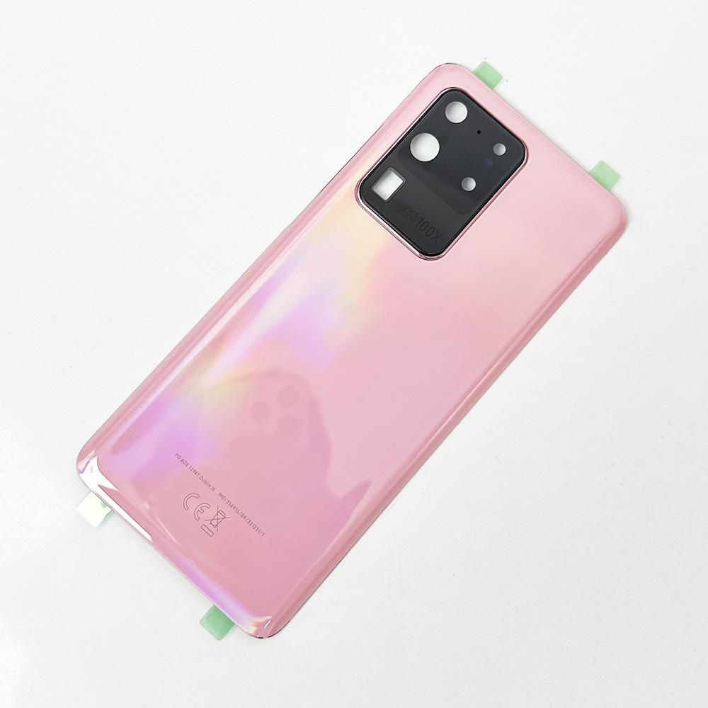 SM-G988 Back Glass Cover For Samsung Galaxy S20 Ultra 5G, Back Door Replacement Battery, Rear Housing Cover + Camera Lens