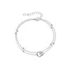 Mobius Geometric Double Ring Bracelet: Women's Luxury Jewelry, Versatile and Elegant for Best Friends