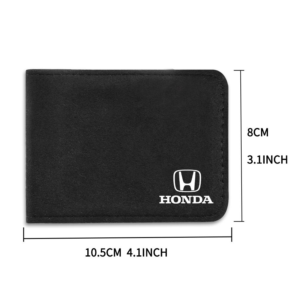 Car Logo Ultra-Thin Driver License Cover Card Business ID Pass Holder For Honda Civic Accord Hrv Jazz CR-Z Element Insight MDX XL0