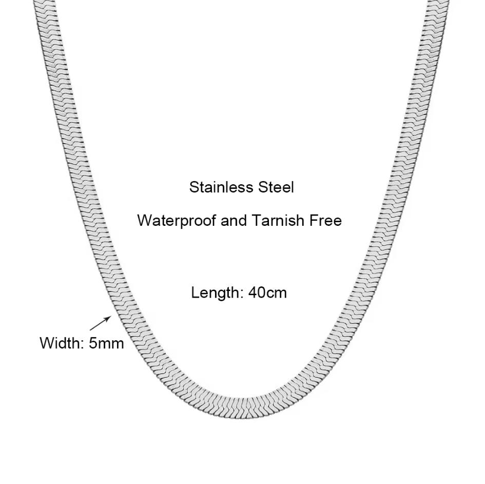 Non Tarnish Waterproof Jewelry 18K Gold Plated Stainless Steel Rope Chain Choker Necklace Two Tone Horseshoe Necklace YF3383